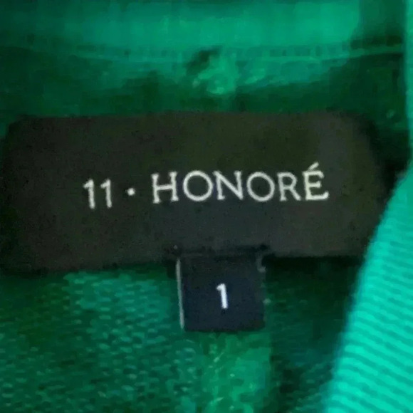 1 1 Honore Collection Aria Half Button Crop Pullover 1X - Picture 4 of 5